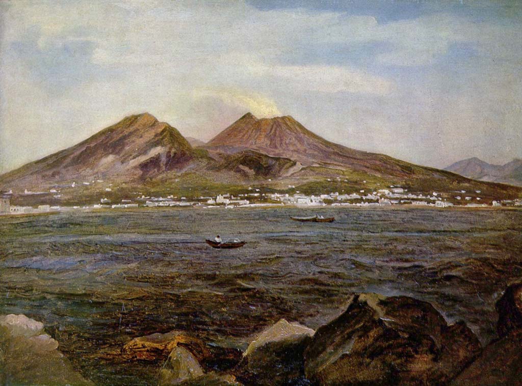 Vesuvius c.1813-1815. Blick auf den Golf von Neapel von Joseph Rebell
View of the Gulf of Naples by Joseph Rebell.
Jetzt in Die Staatliche Kunsthalle Karlsruhe.