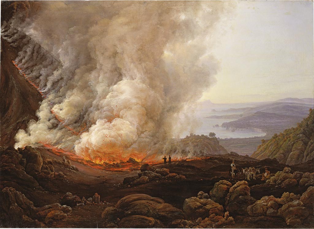 Vesuvius Eruption December 1820, painting by Johan Christian Clausen Dahl.
Painting courtesy of Städel Museum, Frankfurt am Main. Inventory number 1825.
